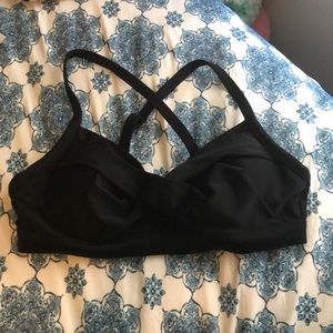 Black Athleta Swim top